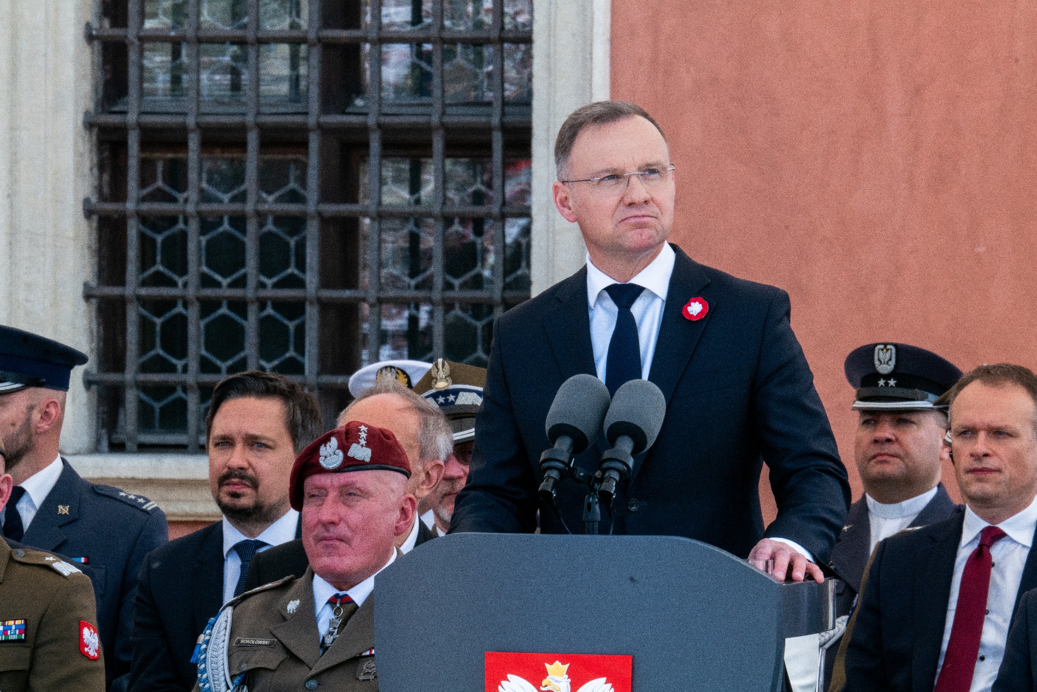 Andrzej Duda- Prezydent RP Plac Zamkowy Warszawa - Obchody 3 Maja