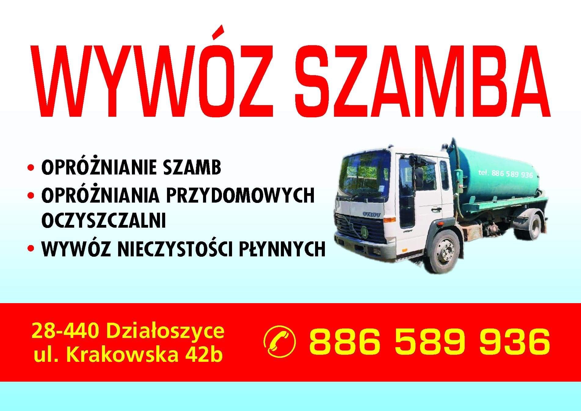 Wywóz nieczystości ciekłych