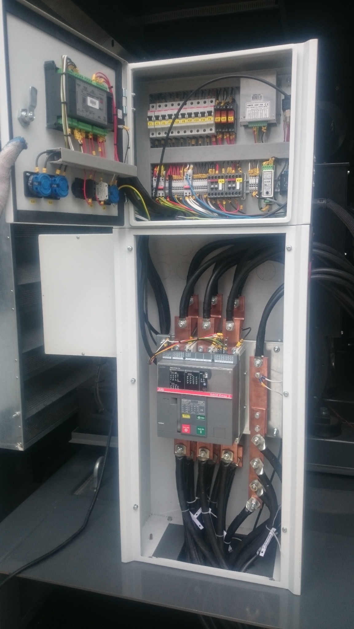 Montaż agregatu prądotwórczego.