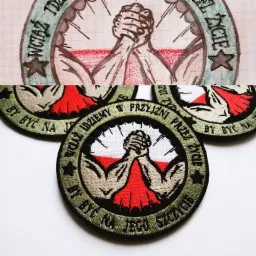 Naszywka haftowana wykonana z rysunku klienta