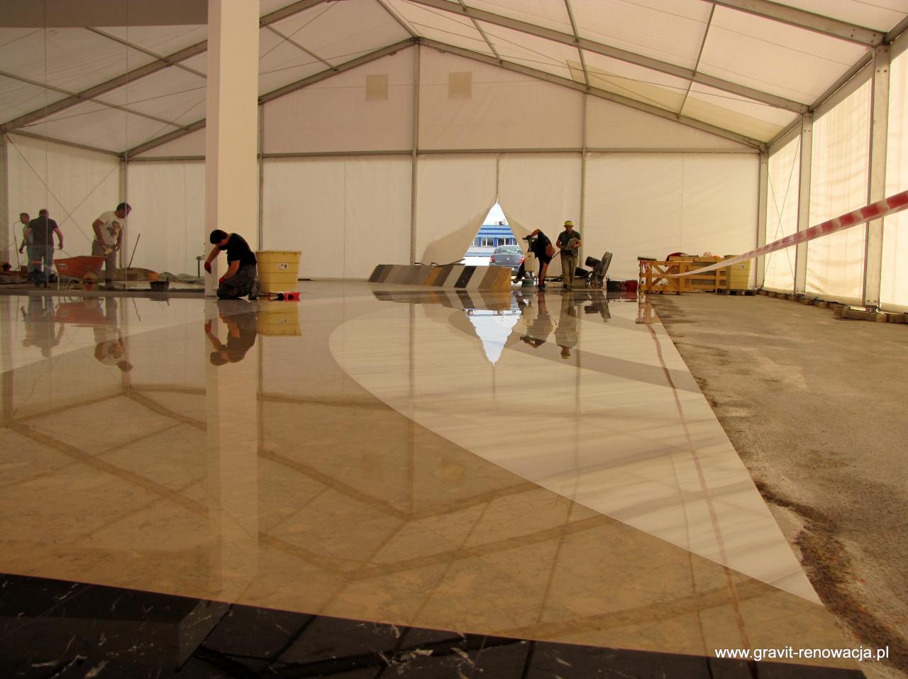 Renowacja posadzki marmurowej