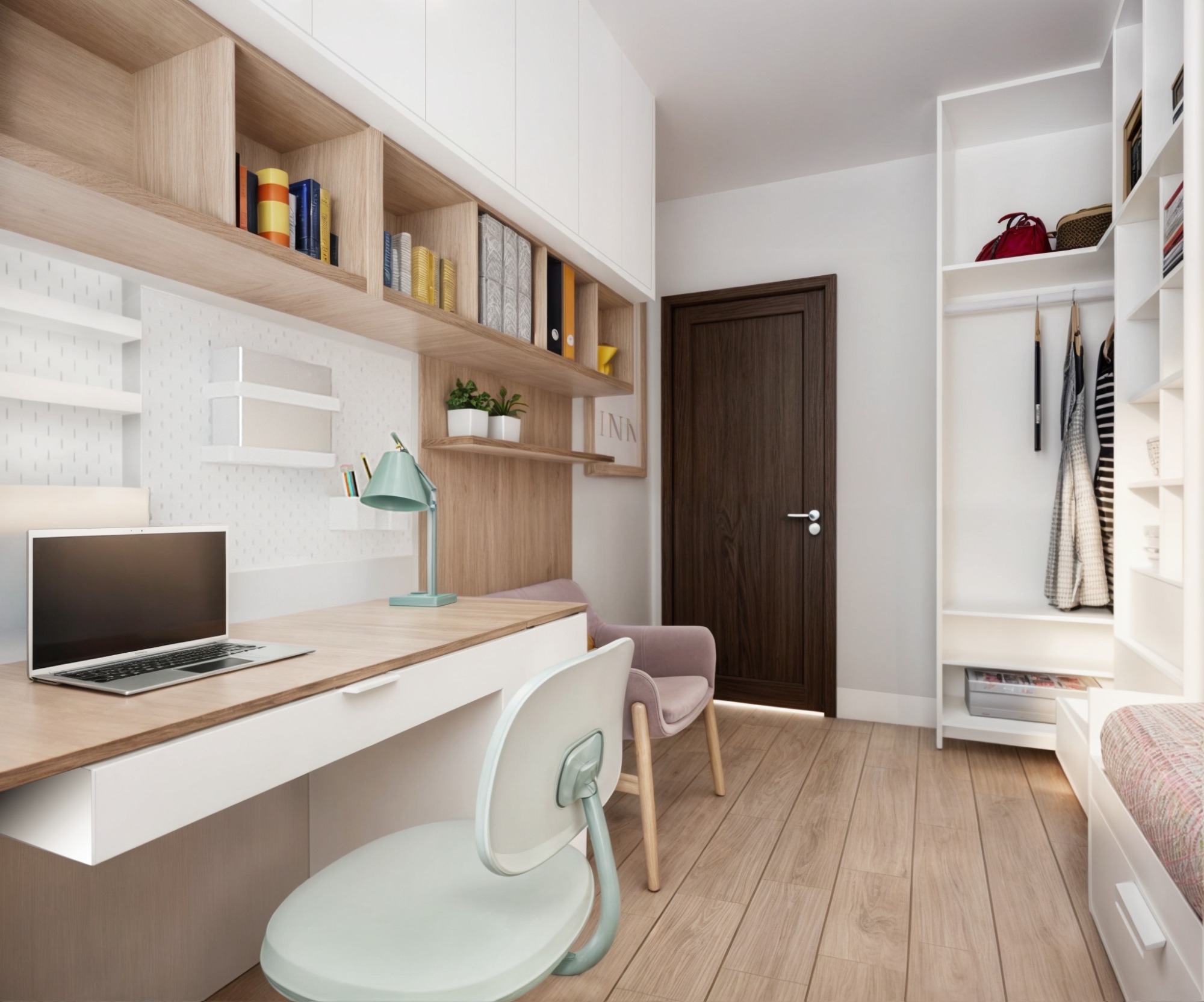 Projekt pokoju dla siedmioletniej dziewczynki.