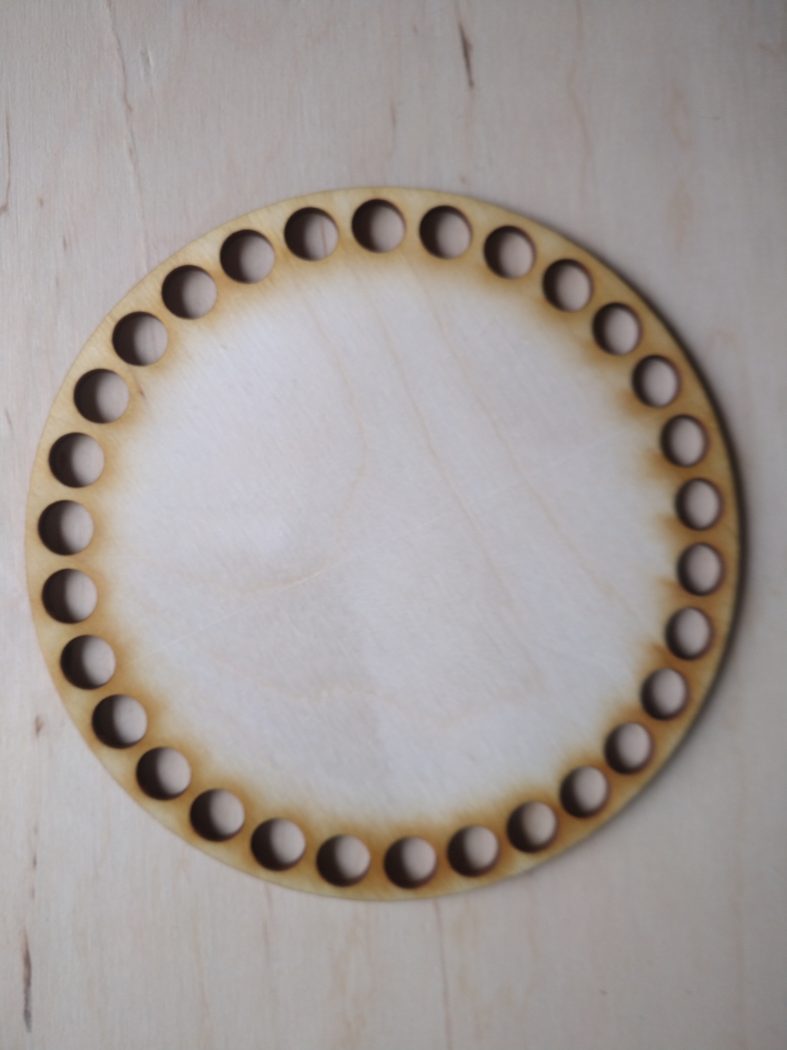 Dno koszyka, szydełkowanie