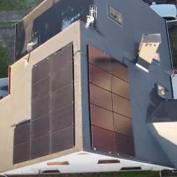 22 panele Peimar SM325M (FB)
1 falownik Afore Anybuild
zabudowa na 2 połaciach dachu (wsch.-zach.)
wzmocnienie konstrukcji nośnej obu połaci dachu