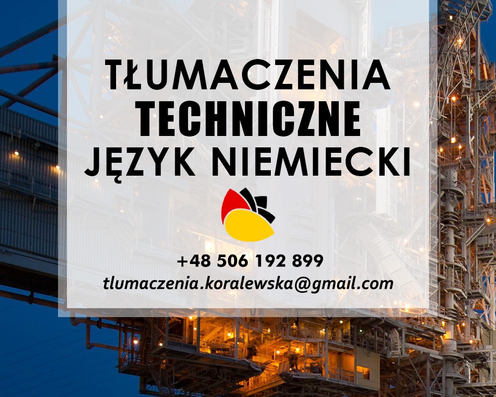 Tłumaczenia techniczne j. niemiecki Sosnowiec
