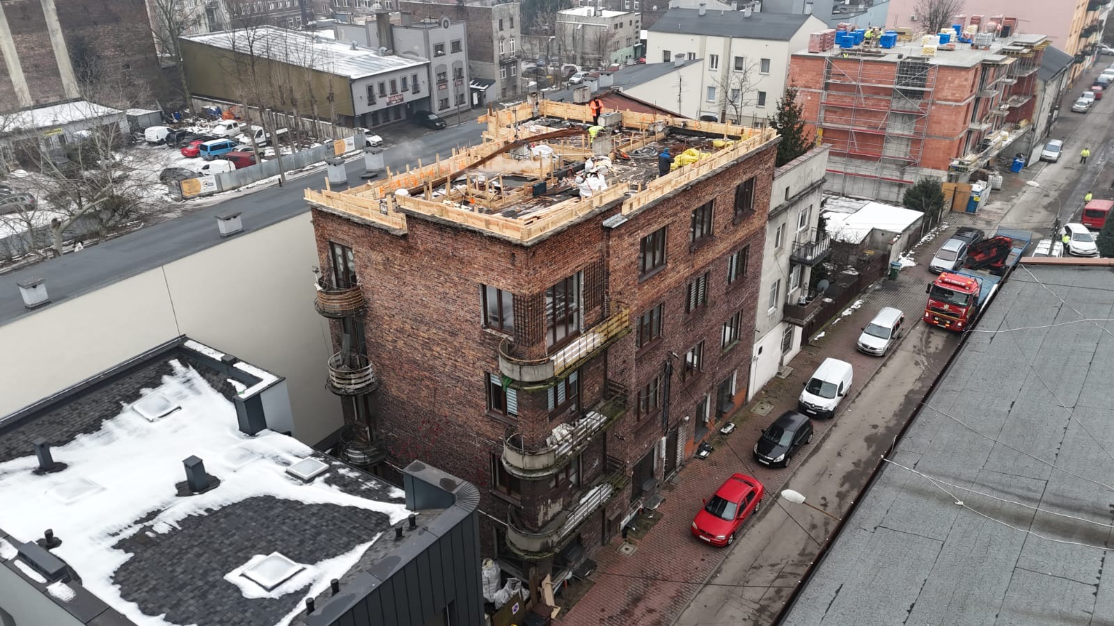 Wieniec pod dobudówkę jednego piętra. Sosnowiec 2025