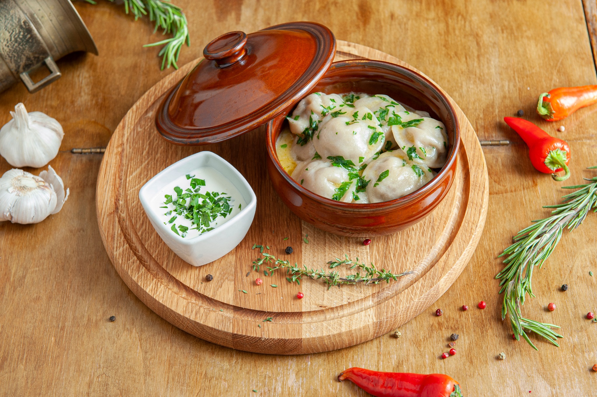 Pielmieni Sibirskie z czterema rodzajami mięsa