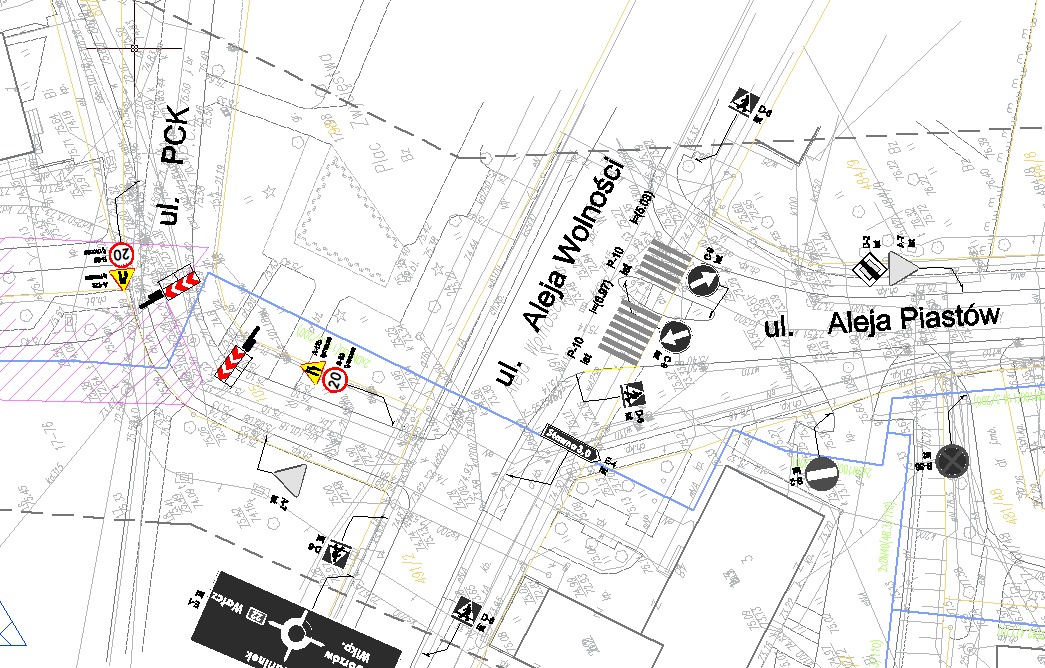 Organizacja ruchu na czas budowy sieci ciepłownicznej - Strzelce Krajeńskie.