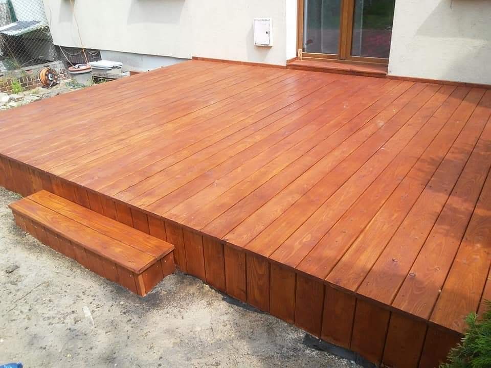 modrzew europejski kolor teak