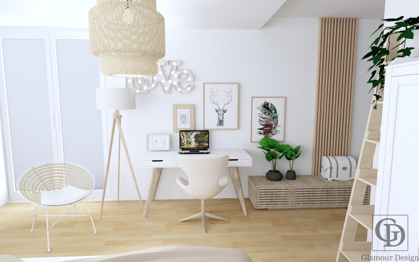 Projekt pokoju w stylu Boho dla Nastolatki