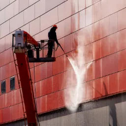 Mycie i malowanie elewacji.