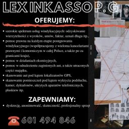 Lex Inkasso P.G. - Agencja Detektywistyczna Gorzów Wielkopolski