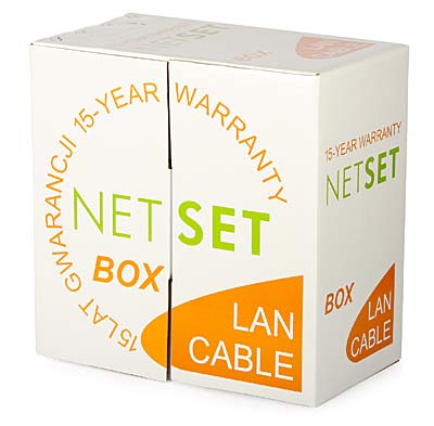 Przewód NETSET BOX UTP 5e skrętka wewnętrzna [305m]