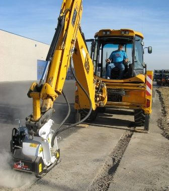 Andrzej reguła Inwest-Pol frezarka do asfaltu na koparkę