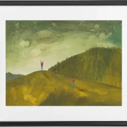 Bajkowa ilustracja do pokoju dziecięcego.