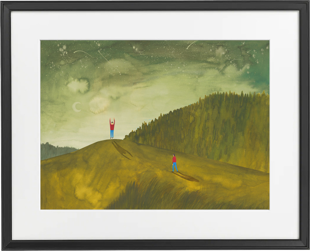 Bajkowa ilustracja do pokoju dziecięcego.