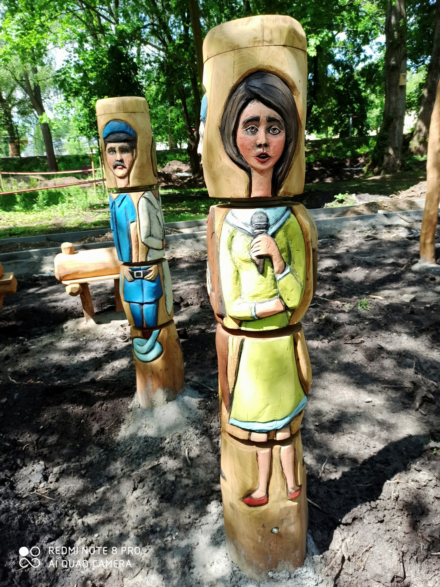 Rzeźby obrotowe Lublin plac zabaw