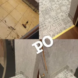 Skucie i położenie nowych płytek