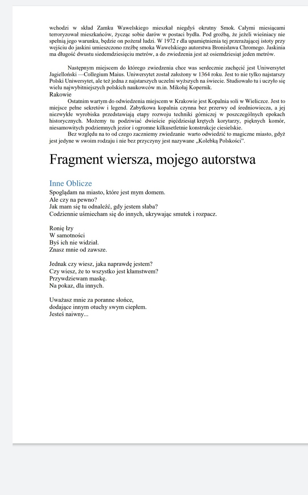 Moje portfolio część druga