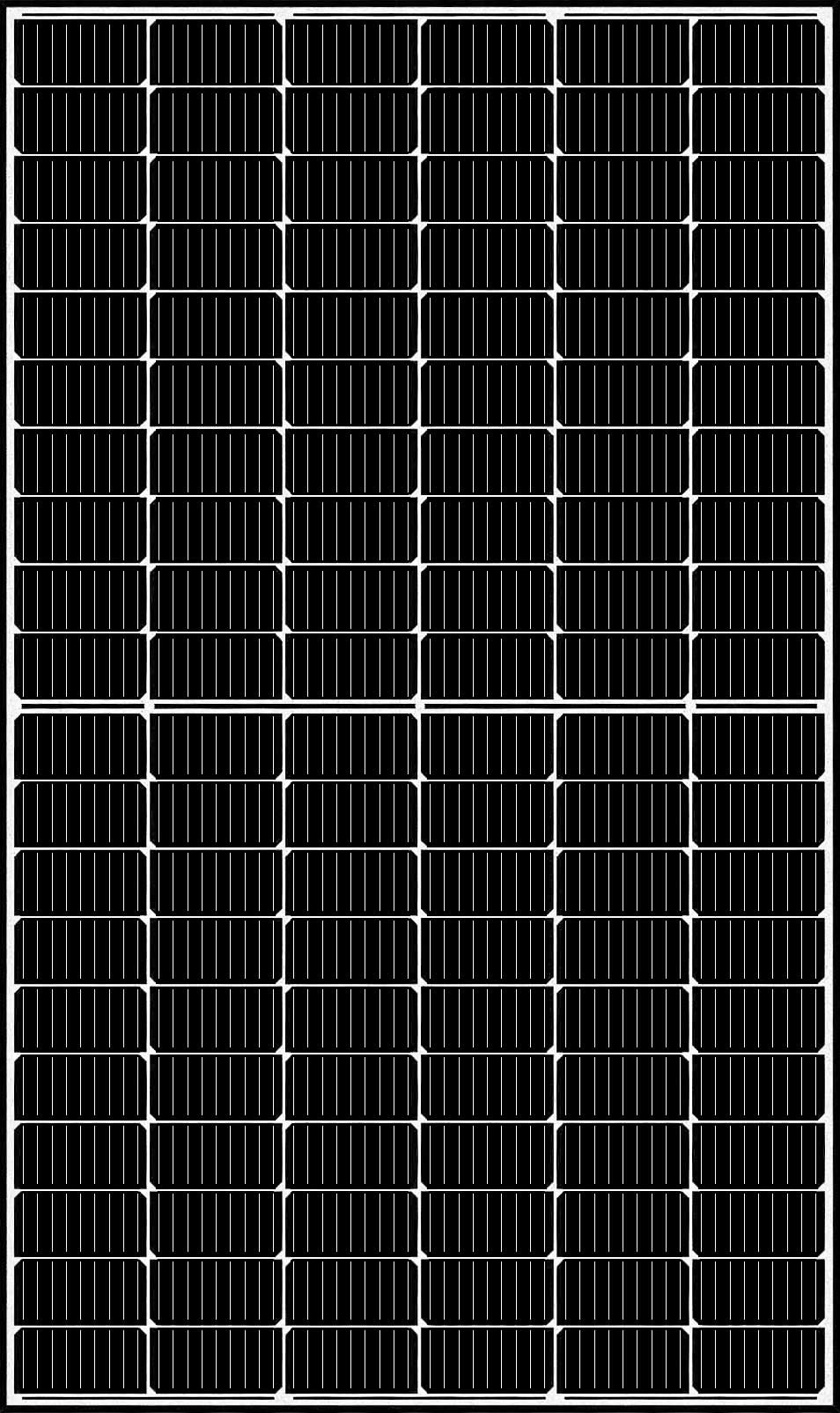 Czarno-biały panel słoneczny z wyraźną strukturą ogniw, widoczny w Tychach.