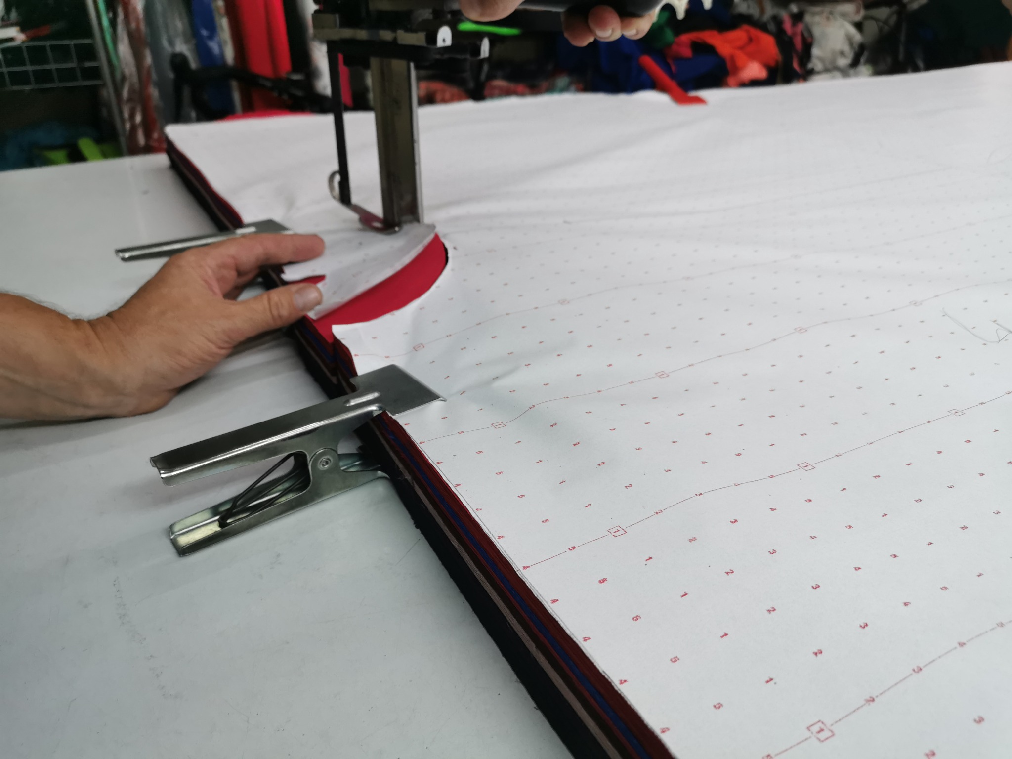 Wykroje tkanin do produkcji odzieży