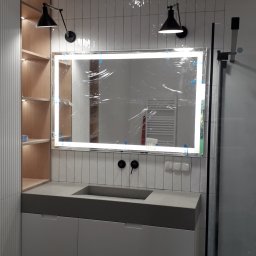 łazienka duża zgodnie z projektem w Gdańsku