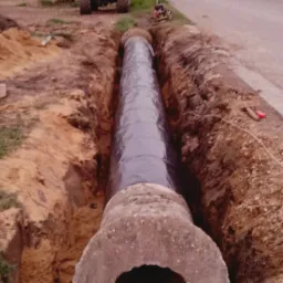 Montaż przepustu drogowego z kręgów betonowych. Józefów gm. Mełgiew