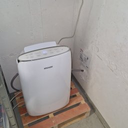 Mały osuszacz powietrza. Pomieszczenie piwniczne