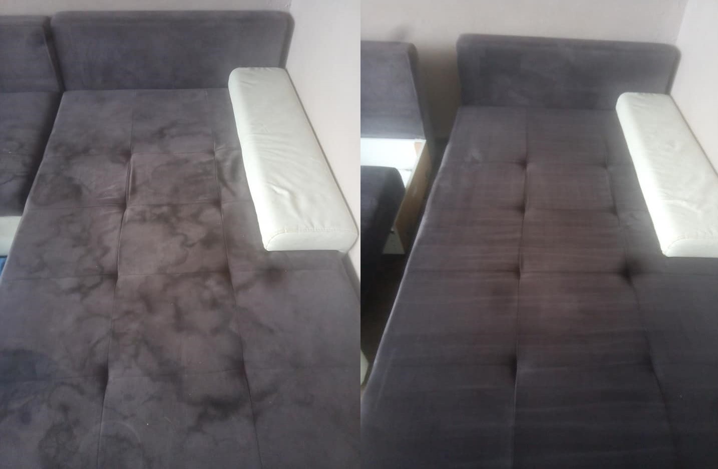 Przykładowe zlecenie przed i po praniu