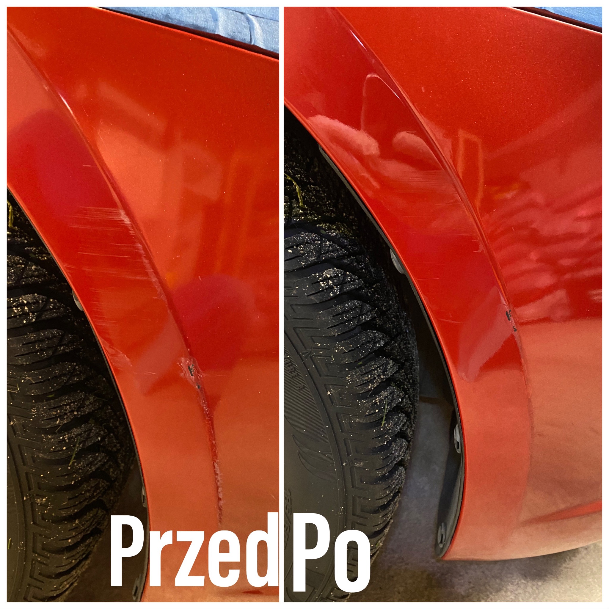 Minimalizowanie zarysowań blotnika