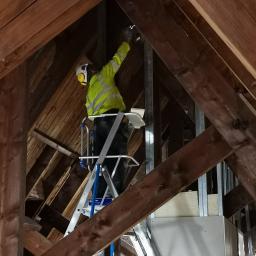 Montaz ścian przeciwpozarowych. 