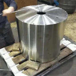 Bęben wykorzystywany w przetwórstwie rybnym