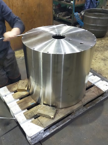 Bęben wykorzystywany w przetwórstwie rybnym