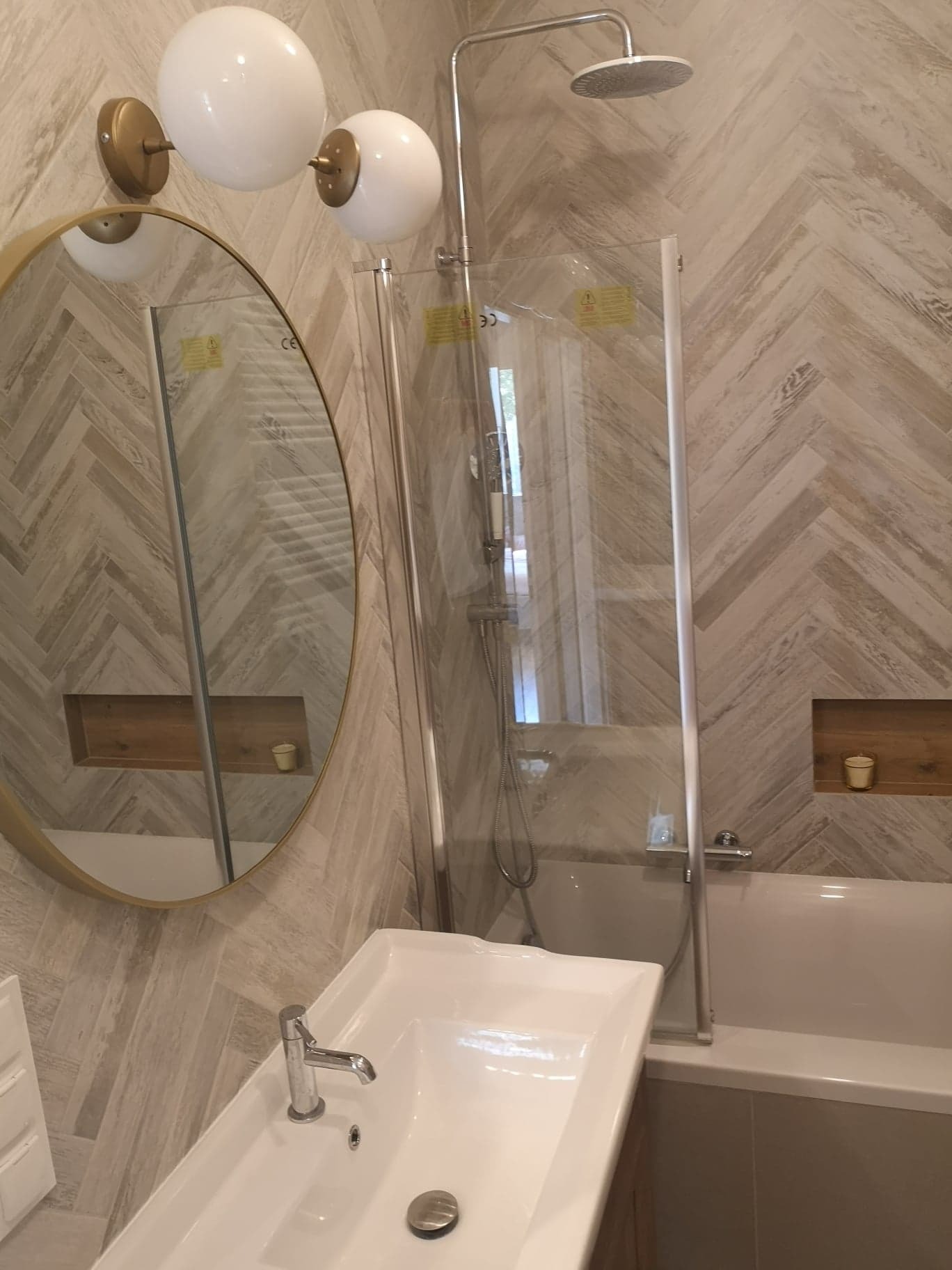 Łazienka w jodełce na podstawie projektu architekta