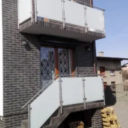 Balustrada nierdzewna wypełnienie szkło