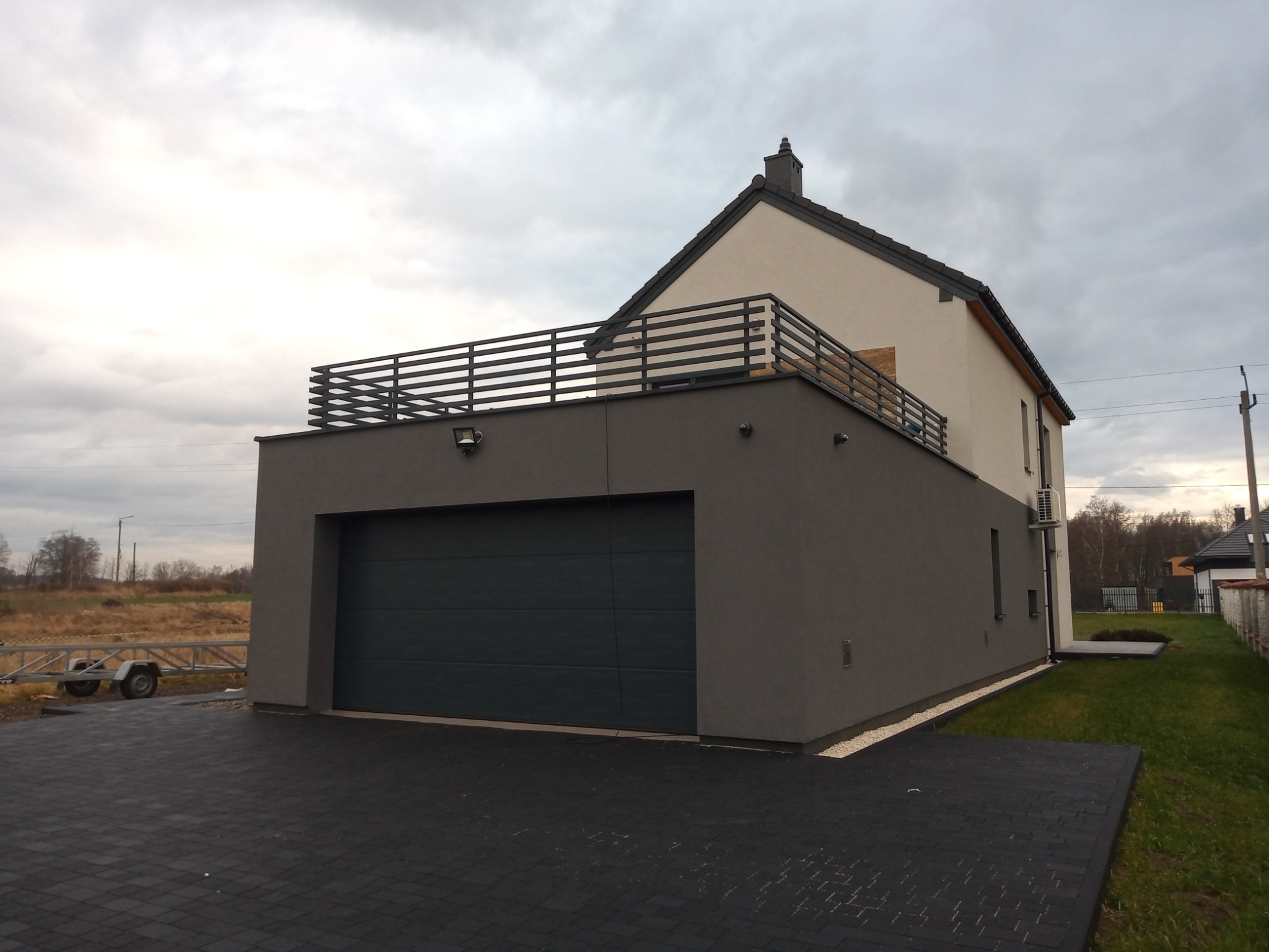 Balustrada nierdzewna lakierowana proszkowo