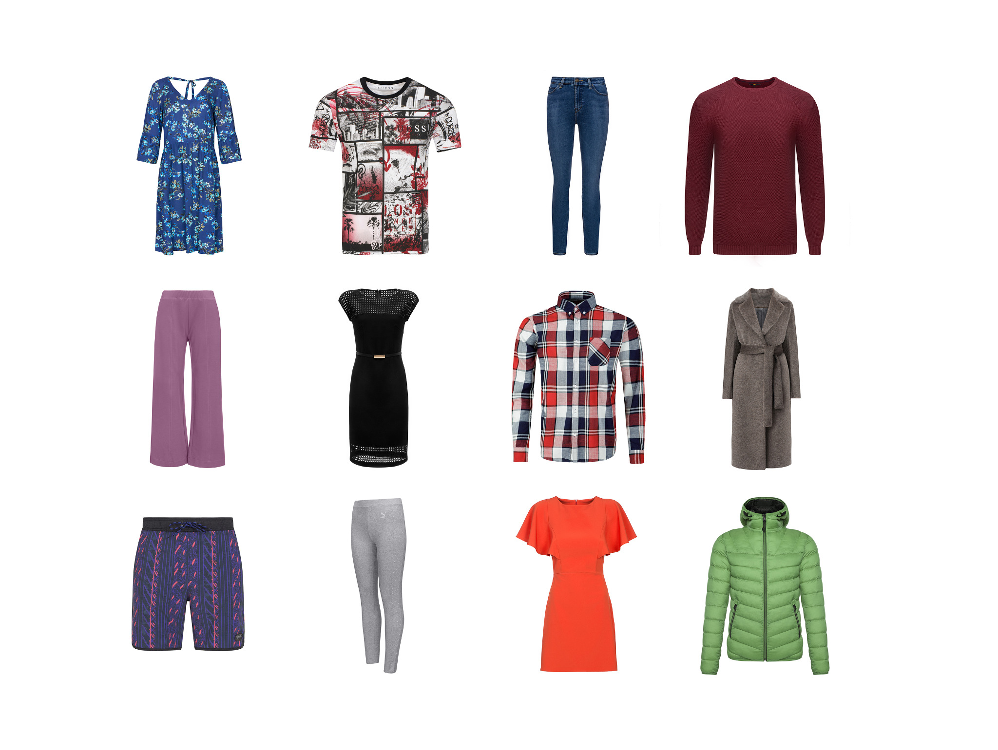 Fotografia odzieży typu duch (bez widocznego manekina)