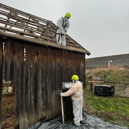 Logistyka Odpadów Sp. z o. o. - Usuwanie eternitu ze stodoły