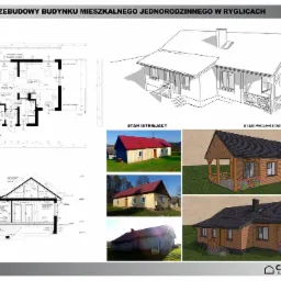 Projekt przebudowy budynku mieszkalnego jednorodzinnego