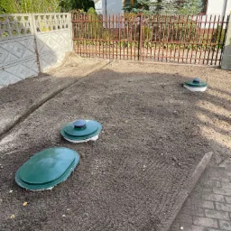 Miejsce po zakończonym montażu przydomowej oczyszczalni EKO-BIO 2500
