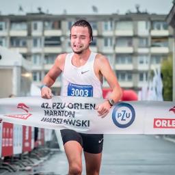 Zwycięzca 42. PZU ORLEN Maraton Warszawski - Paweł Kosek - Zawodnik "Aktywna Pszczyna" Runners Team
