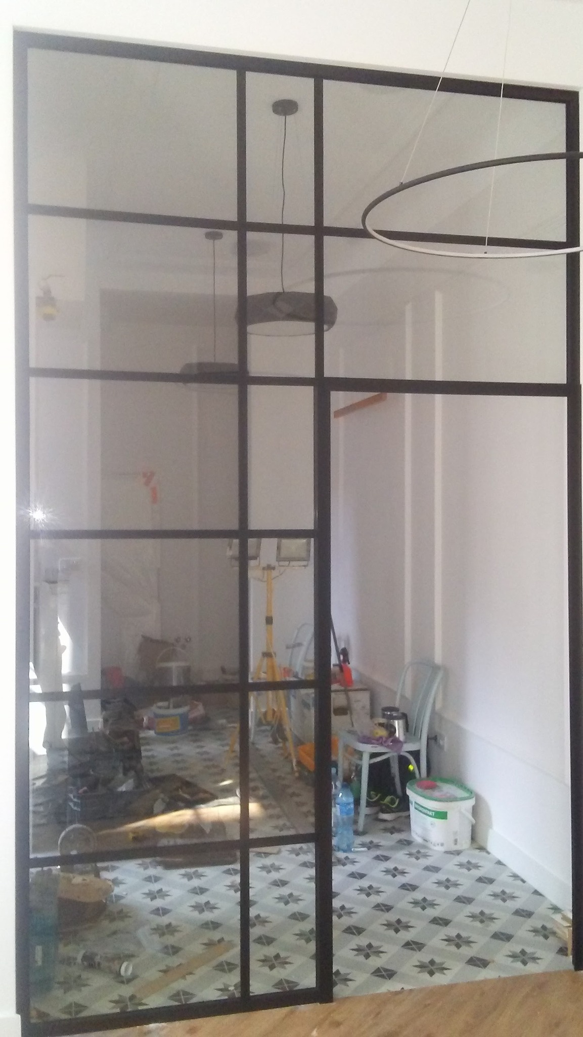 Ścianka szklana plus dzwi szklane