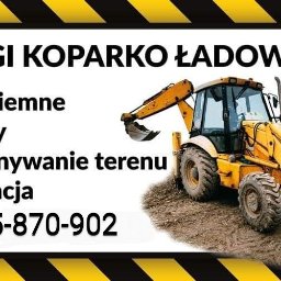 Usługi koparko ładowarką - Drewniane Panele Ogrodzeniowe Mełgiew