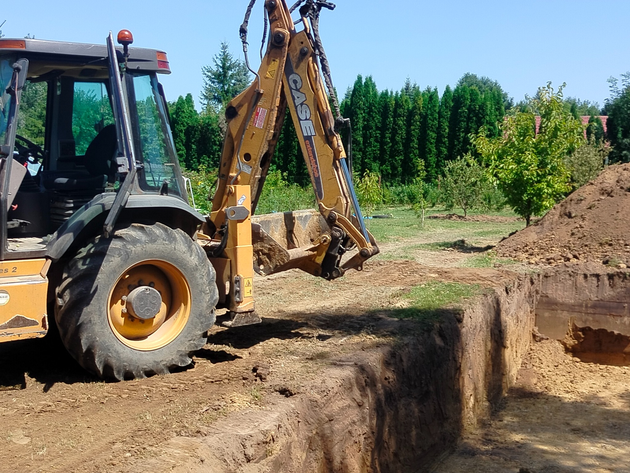 Wykop pod piwniczki betonowe