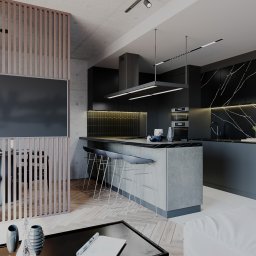 Projekt wnętrz mieszkania na osiedlu Soho Factory w Warszawie
