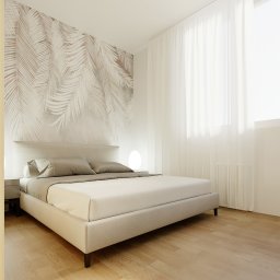 Projekt wnętrz mieszkania na Targówku w Warszawie, sypialnia