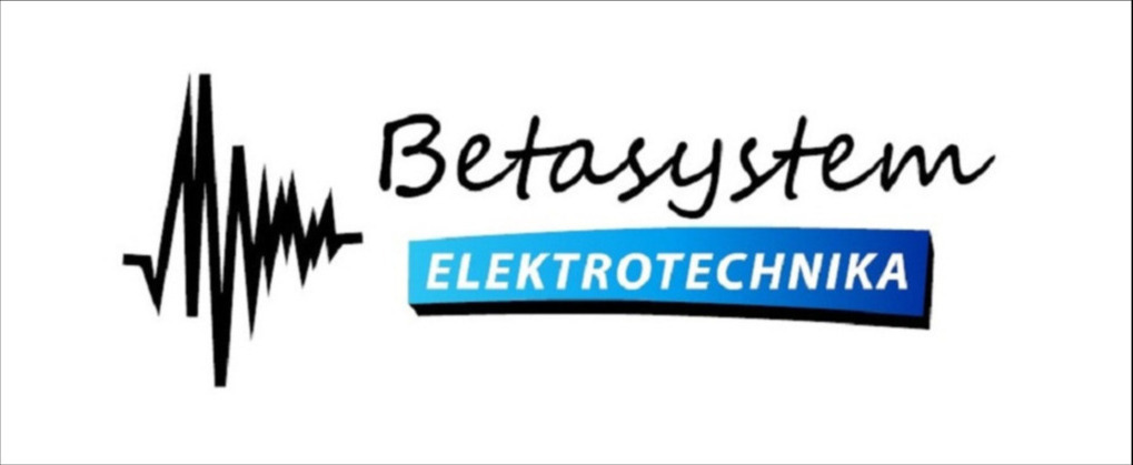 Logo firmy Betasystem Elektrotechnika z symbolem wykresu po lewej stronie.