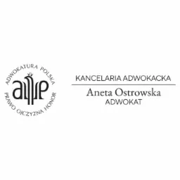Logo kancelarii adwokackiej Aneta Ostrowska z symbolem orła w okręgu i napisem Adwokatura Polska Prawo Ojczyzna Honor.