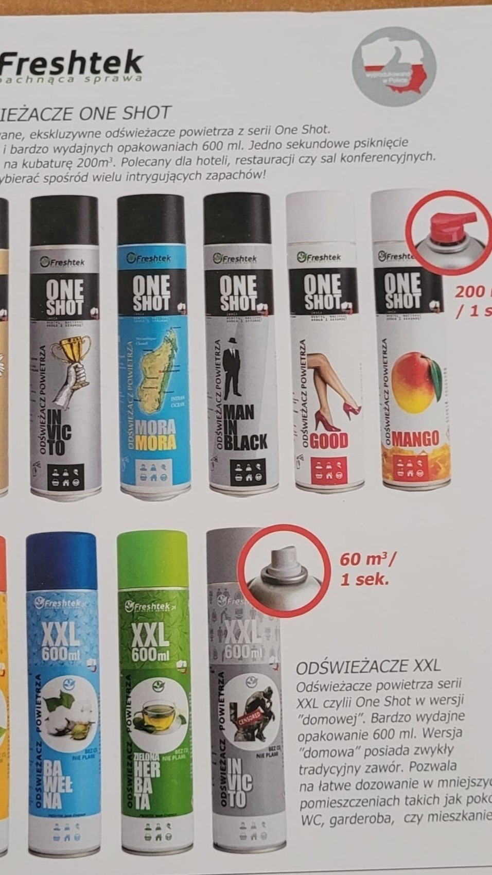 One Shot wszystkie rodzaje