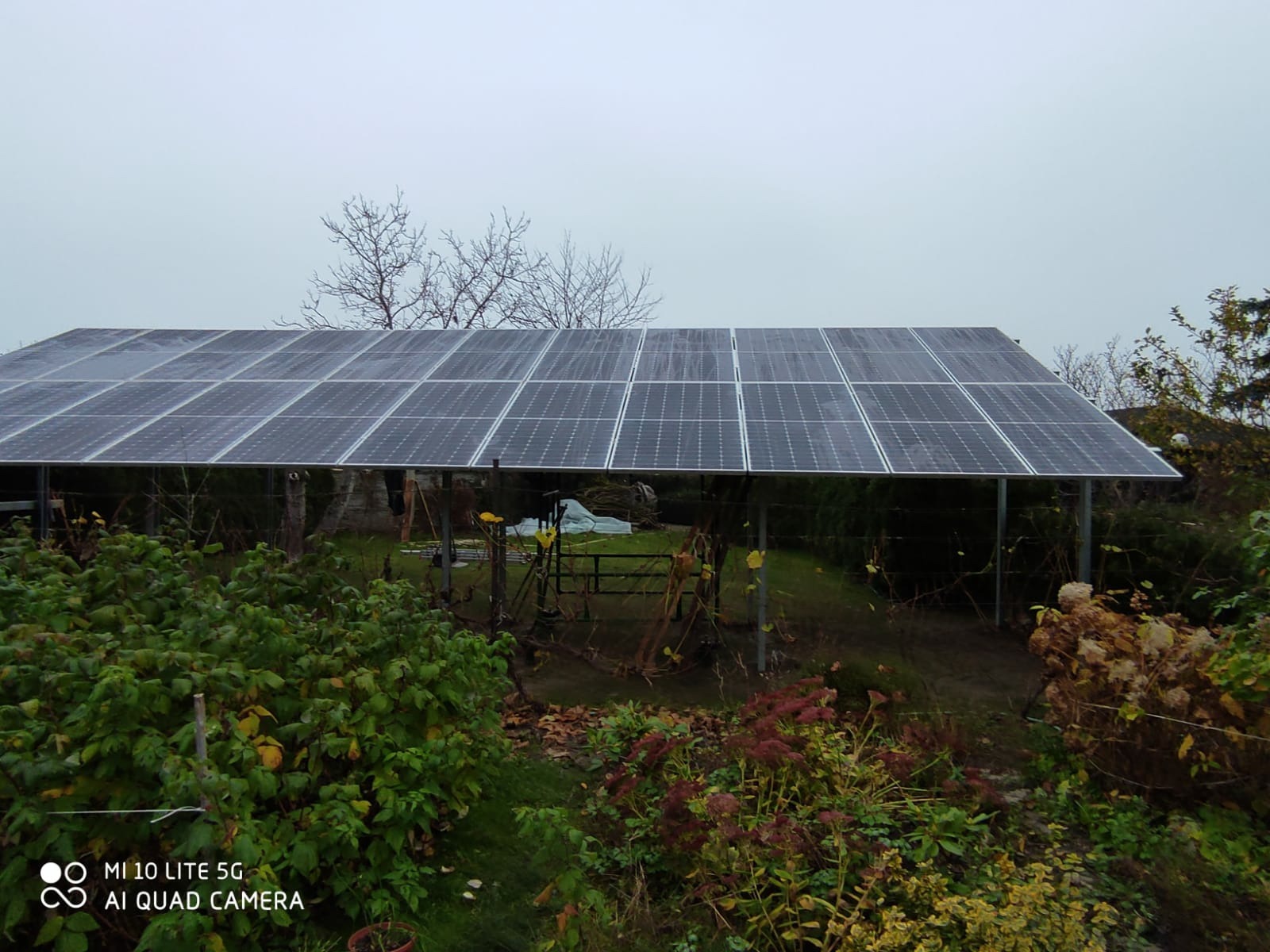 Instalacja 10 KW na gruncie . Konstrukcja wiatrowa.